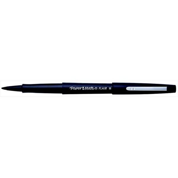 Paper Mate Papermate 079486 Non-Toxic Water Based Porous Point Marker Pen; Black; Pack - 12 79486